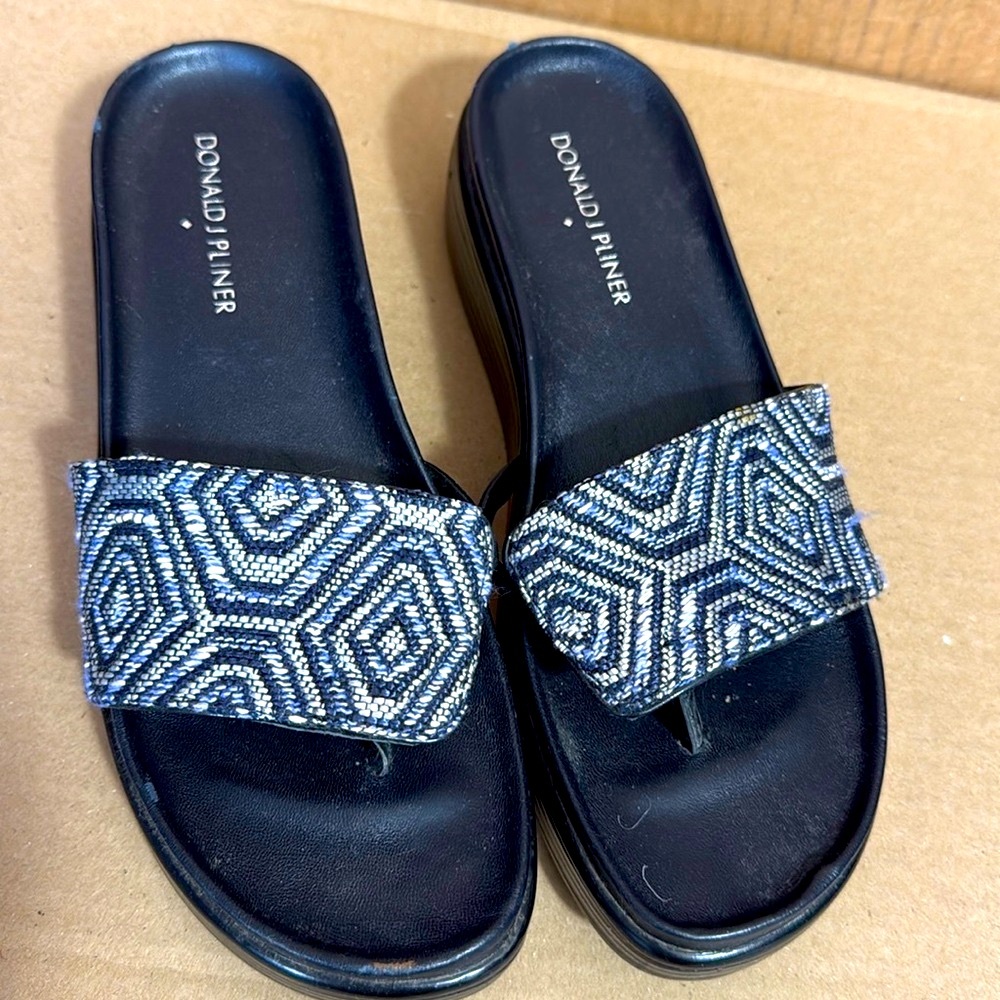 Donald J Pliner Blue Pattern “Fifi” sandal
